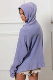 BiBi Washed Waffle Thermal Hooded Jacket - Trendsi - Flyclothing LLC