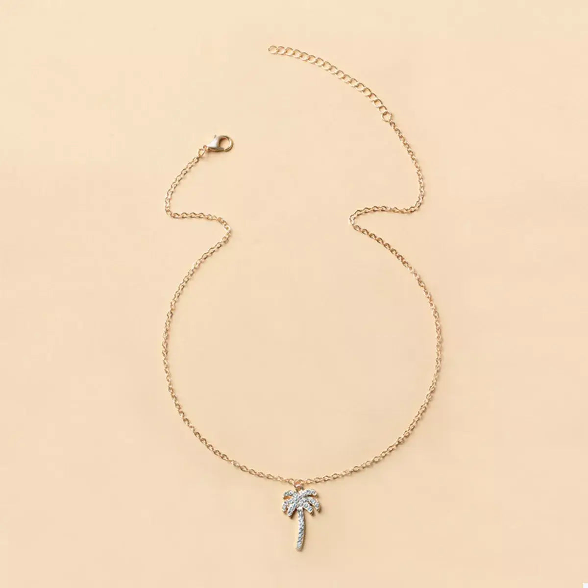Palm Tree Pendant Necklace - Trendsi - Flyclothing LLC