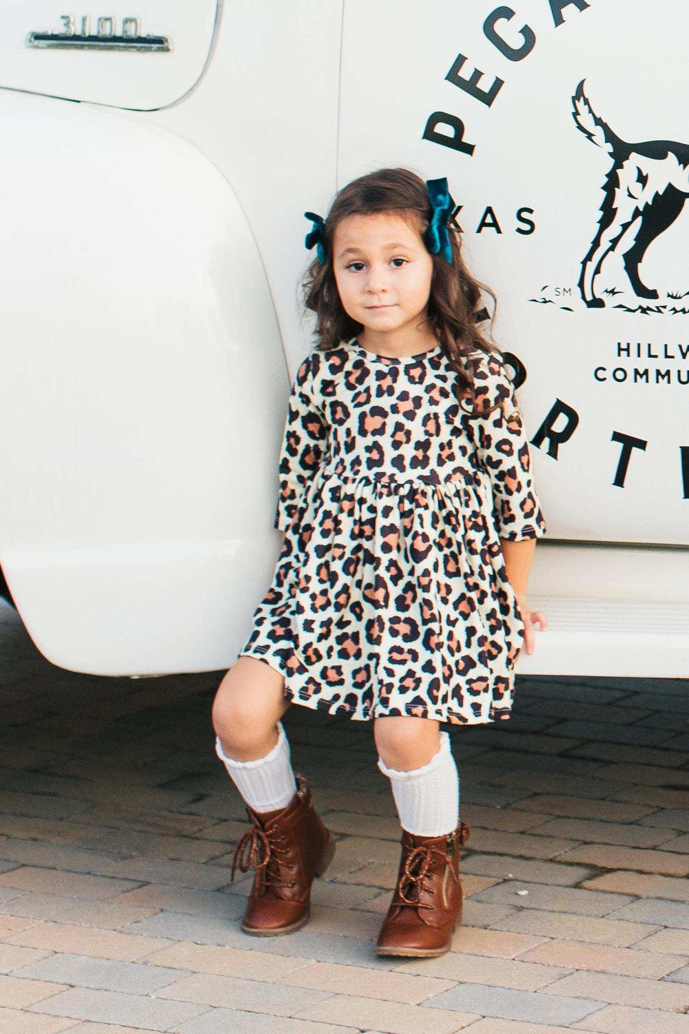 Wild One 3/4 Sleeve Pocket Twirl Dress - Mila & Rose ® - Flyclothing LLC