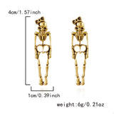 Halloween Skeleton Drop Earrings - Trendsi - Flyclothing LLC