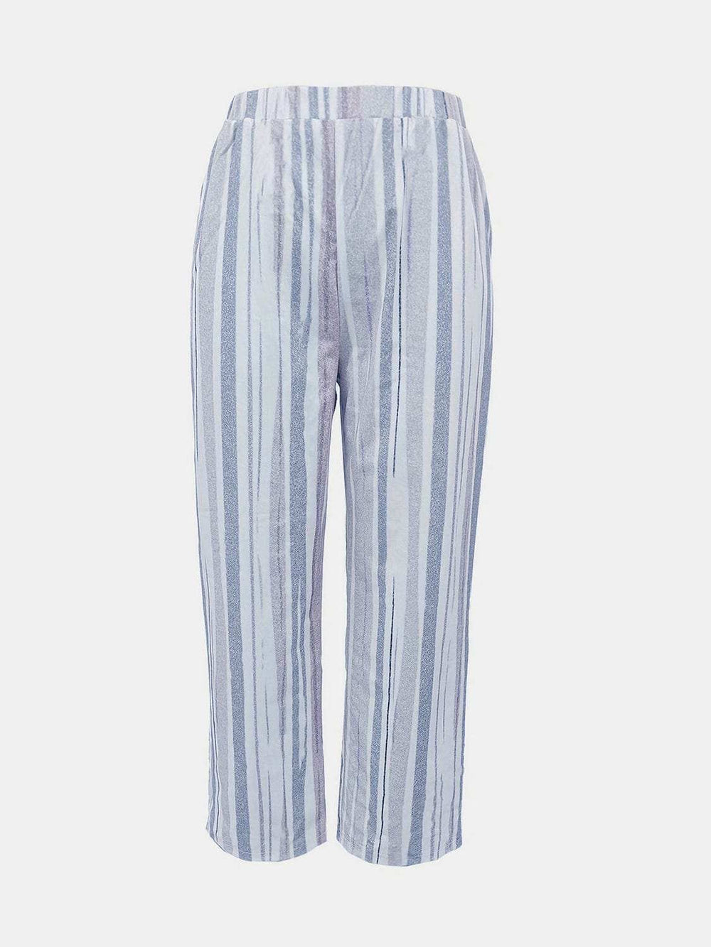 Striped Pants with Pockets - Trendsi - Flyclothing LLC