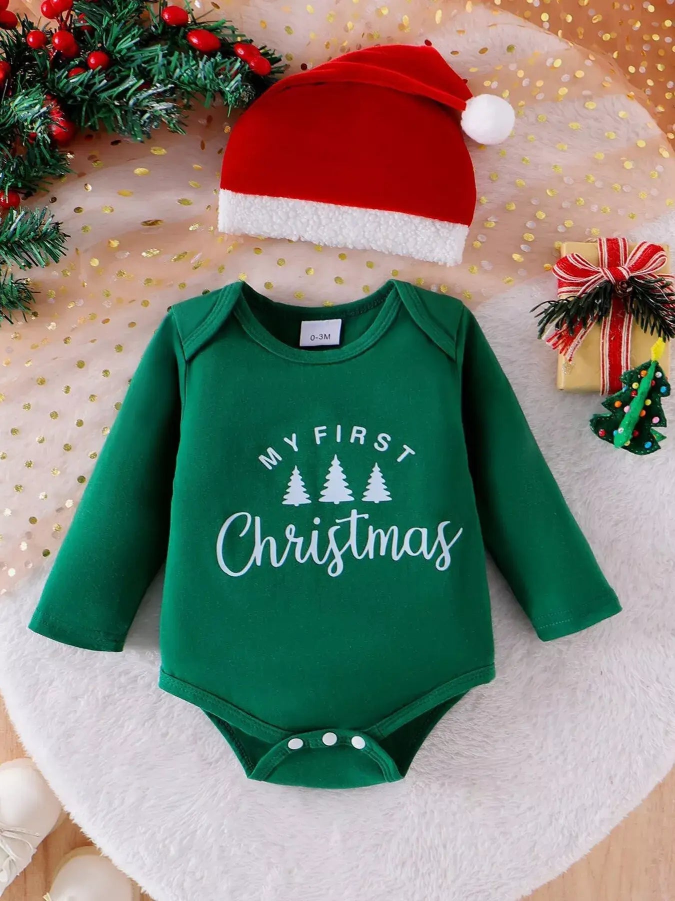Children's My First Christmas Outfit Set - Trendsi - Flyclothing LLC