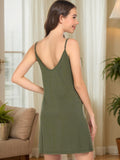 Scoop Neck Spaghetti Strap Lounge Dress - Trendsi