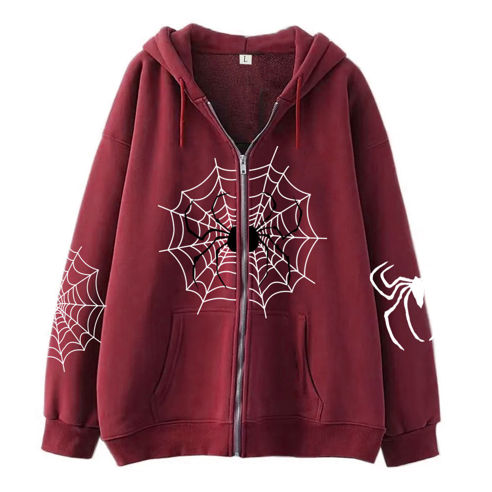 Spider Zipper Sweater Halloween Decoration - My Store - Flyclothing LLC