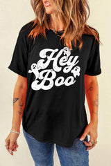 Letter Graphic Round Neck Short Sleeve T-Shirt - Trendsi - Flyclothing LLC