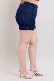 Judy Blue Full Size High Waist Denim Shorts Plus Size - Trendsi - Flyclothing LLC