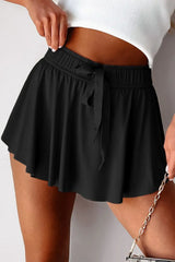 Drawstring Active Skorts - Trendsi - Flyclothing LLC