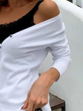 Button Up Long Sleeve Cardigan - Trendsi - Flyclothing LLC
