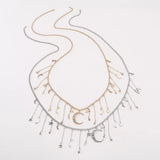 Moon & Star Charm Necklace - Trendsi - Flyclothing LLC