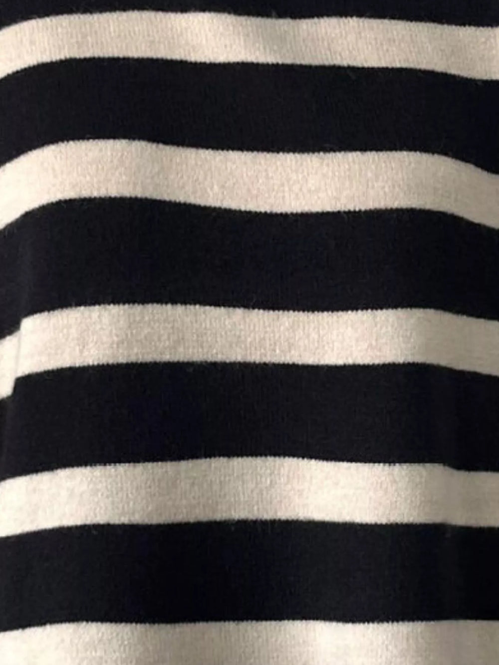 Side Slit Striped Oversized Knit Sweater - Trendsi - Flyclothing LLC