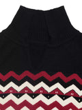Chevron Pattern Long Sleeve Sweater - Trendsi - Flyclothing LLC