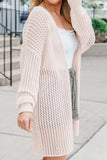 Open Front Long Sleeve Cardigan - Trendsi - Flyclothing LLC
