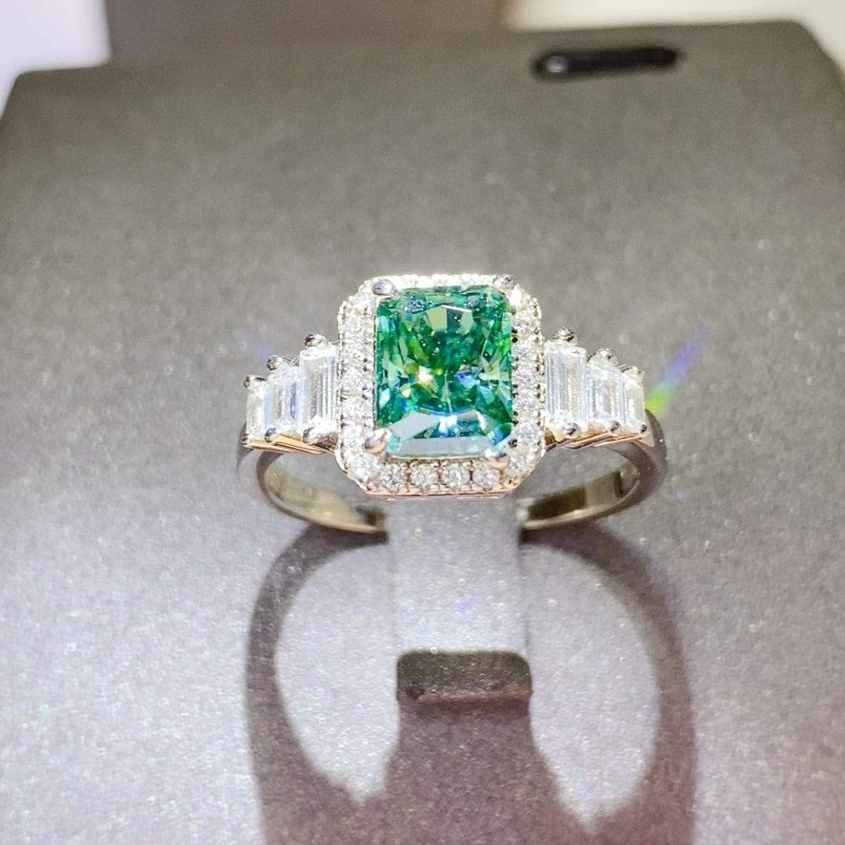 2 Carat Moissanite 925 Sterling Silver Ring - Trendsi - Flyclothing LLC