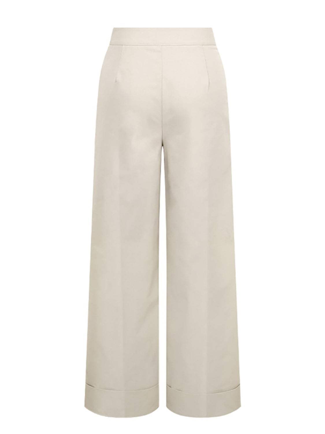 High Waist Wide Leg Pants - Trendsi - Flyclothing LLC
