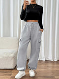 Perfee Drawstring Elastic Waist Joggers with Pockets - Trendsi - Flyclothing LLC