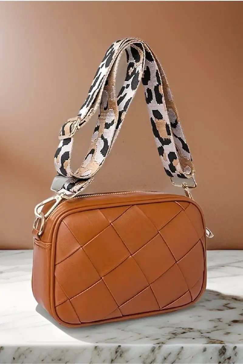 Zenana Cassette Woven Crossbody Bag - Trendsi - Flyclothing LLC
