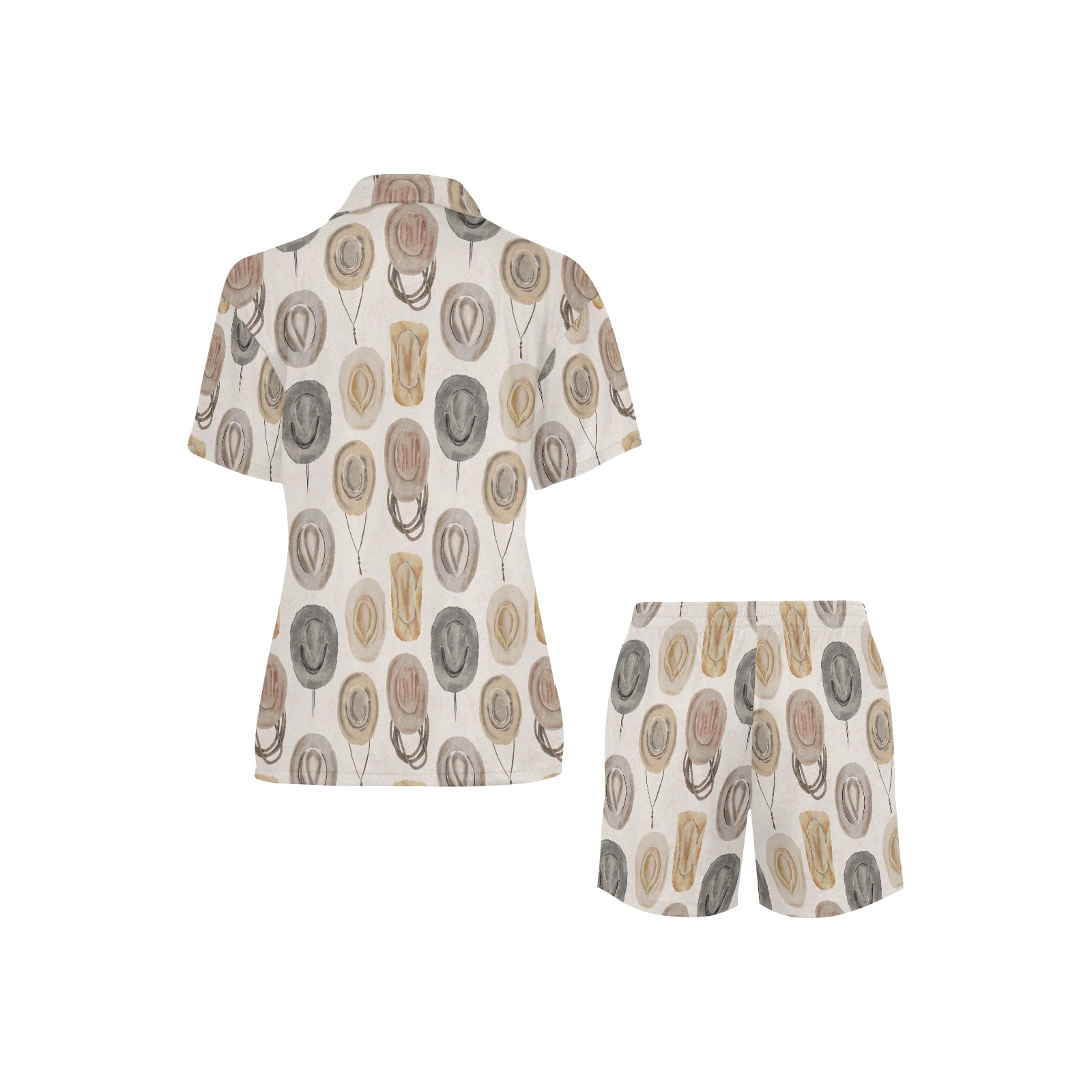 Baha Ranch Vintage Cowboy Hat Women's Western Pajama Set