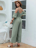 Spaghetti Strap Wide Leg Jumpsuit - Trendsi - Flyclothing LLC