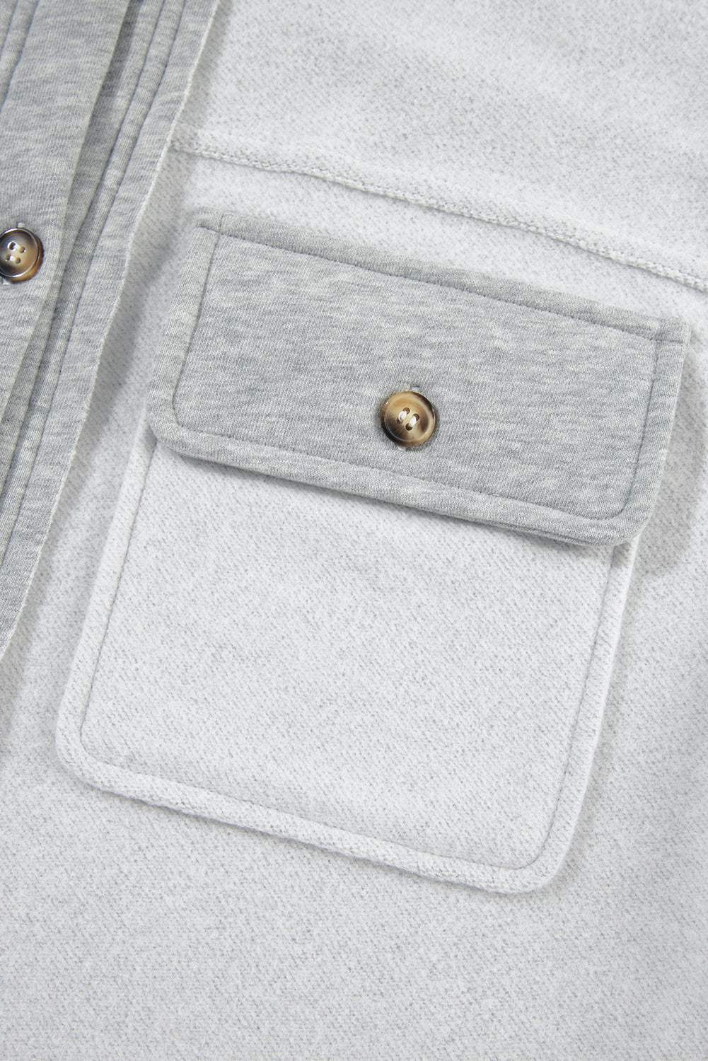 Pocketed Curved Hem Button Up Vest - Trendsi - Flyclothing LLC