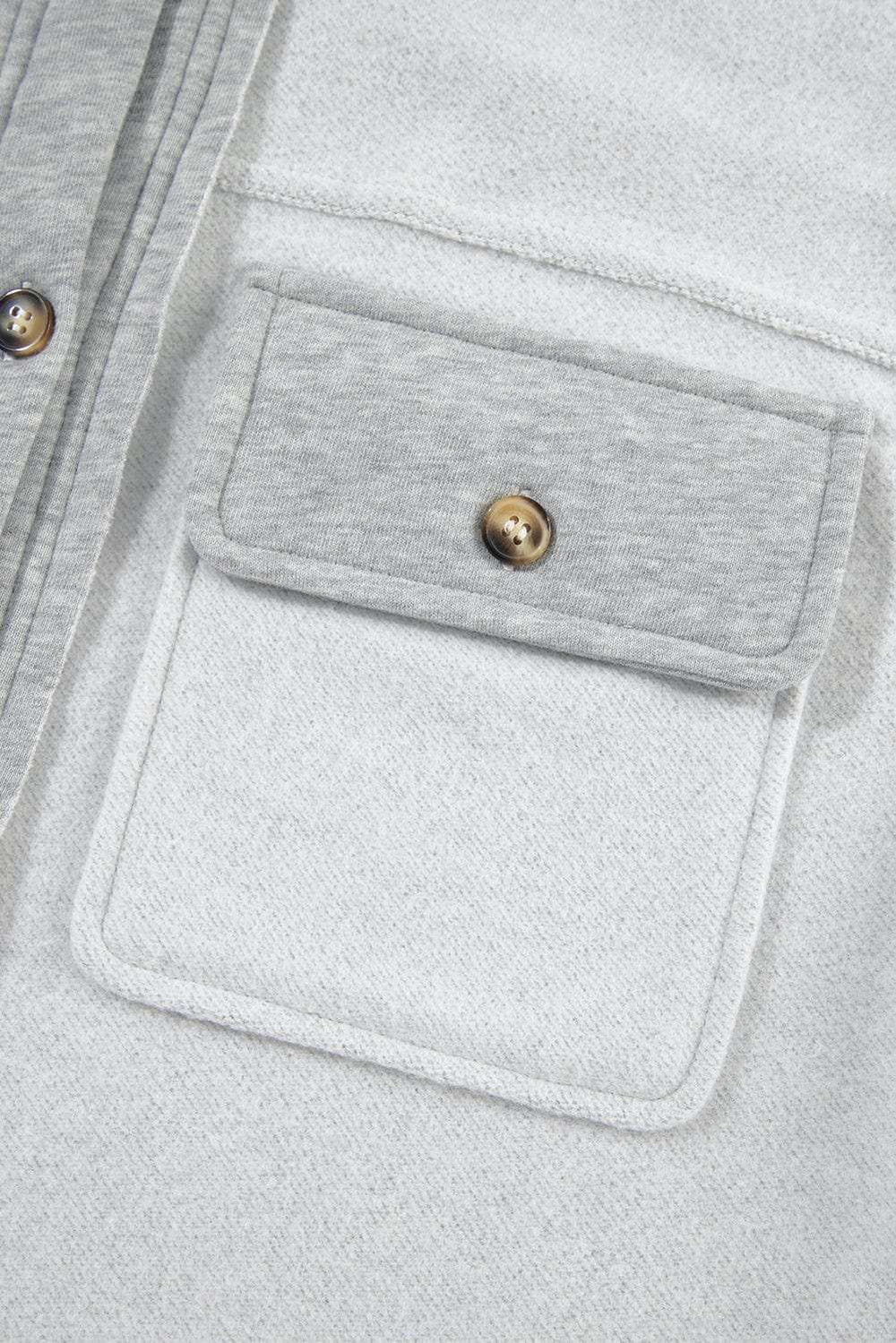 Pocketed Curved Hem Button Up Vest - Trendsi - Flyclothing LLC