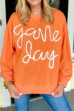 Round Neck Long Sleeve Sweatshirt - Trendsi - Flyclothing LLC
