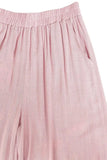 Zenana Woven Elastic Band Pants With Pocket - Trendsi