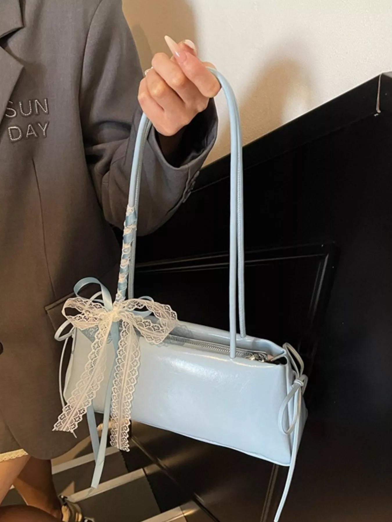 PU Leather Shoulder Bag - Trendsi - Flyclothing LLC