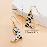 Cowgirl Boot Dangle Earrings - Trendsi - Flyclothing LLC