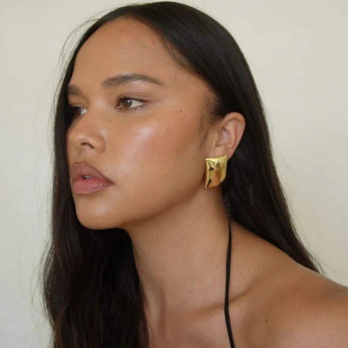 Stainless Steel Rectangular Stud Earrings - Trendsi - Flyclothing LLC