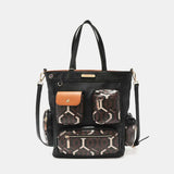 Nicole Lee USA Geometric Pattern Tote Bag - Trendsi - Flyclothing LLC
