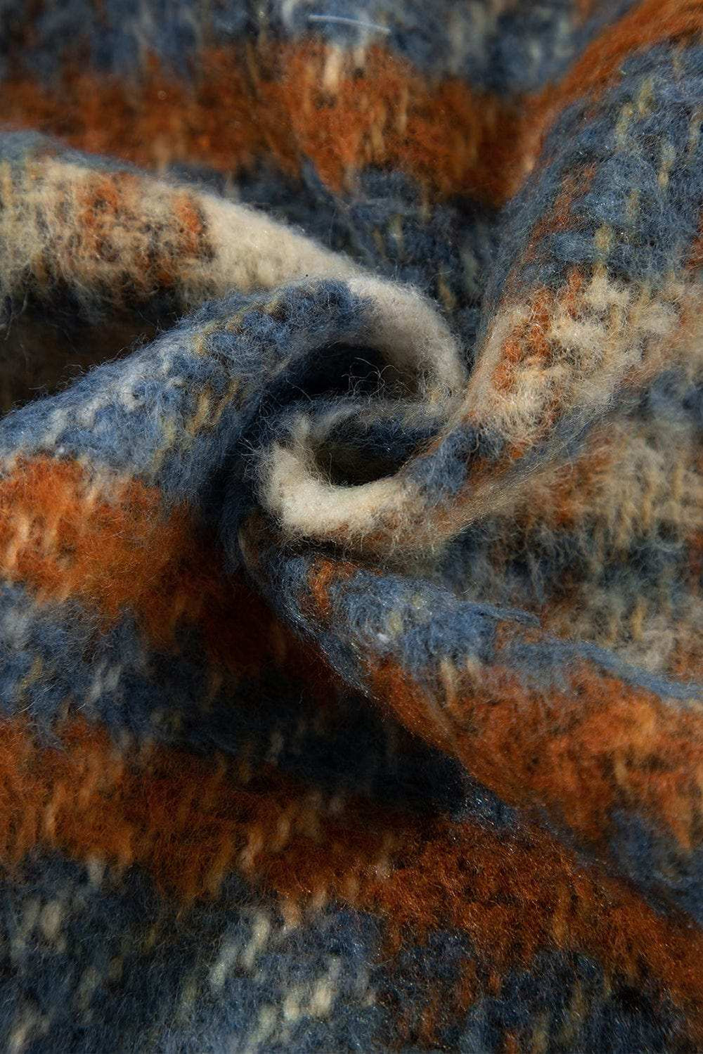 Plaid Collared Neck Jacket with Chest Pockets - Trendsi - Flyclothing LLC