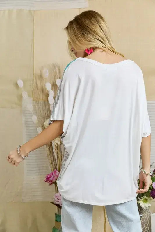 ADORA Colorblock Casual Knit Tunic Top - Trendsi - Flyclothing LLC