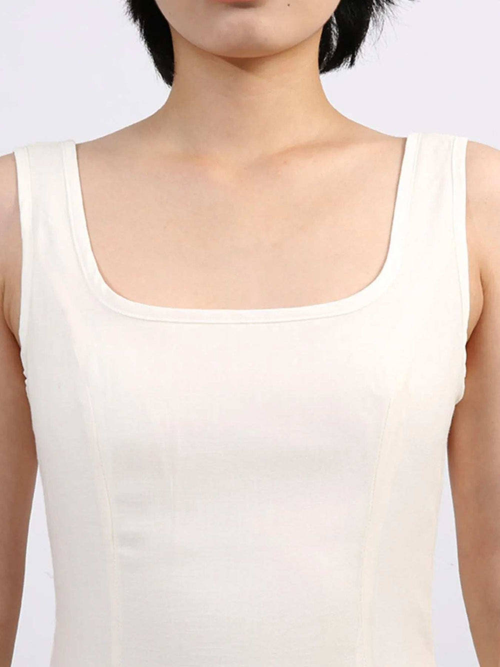 Cutout Back Printed Square Neck Dress - Trendsi - Flyclothing LLC