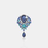 Alloy Rhinestone Teardrop Brooch - Trendsi - Flyclothing LLC