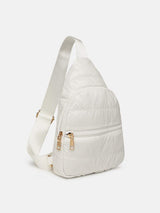 Quilted Adjustable Strap Puffy Sling Bag - Trendsi - Flyclothing LLC