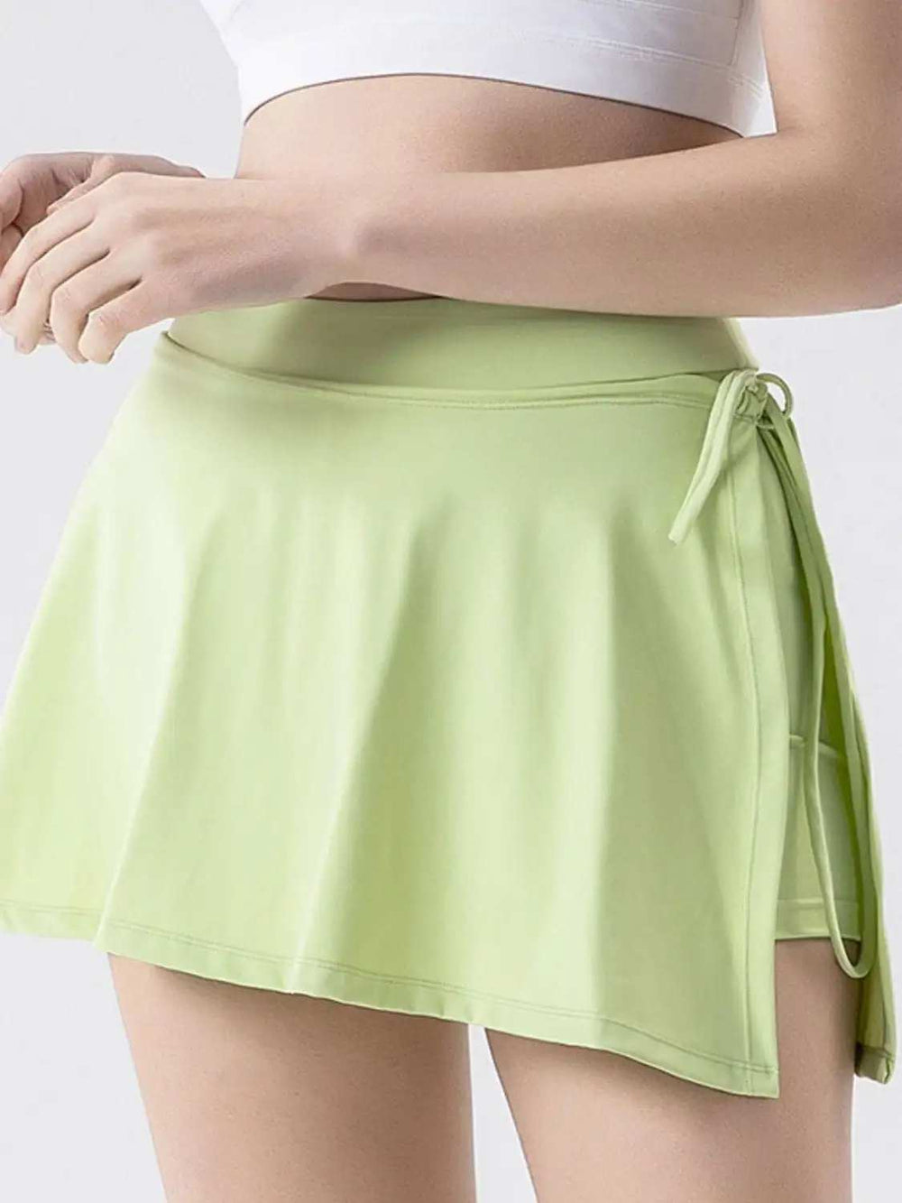 High Waist Active Skort with Pockets - Trendsi - Flyclothing LLC