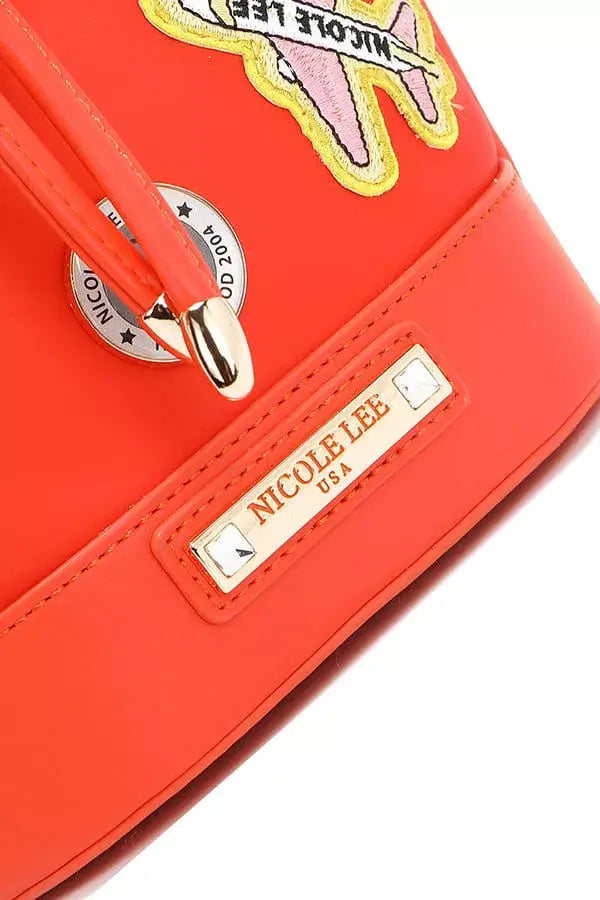 Nicole Lee USA Color Patch Bucket Bag - Trendsi - Flyclothing LLC