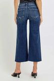 RISEN Full Size High Rise Crop Wide Button Up Jeans Plus Size - Trendsi - Flyclothing LLC