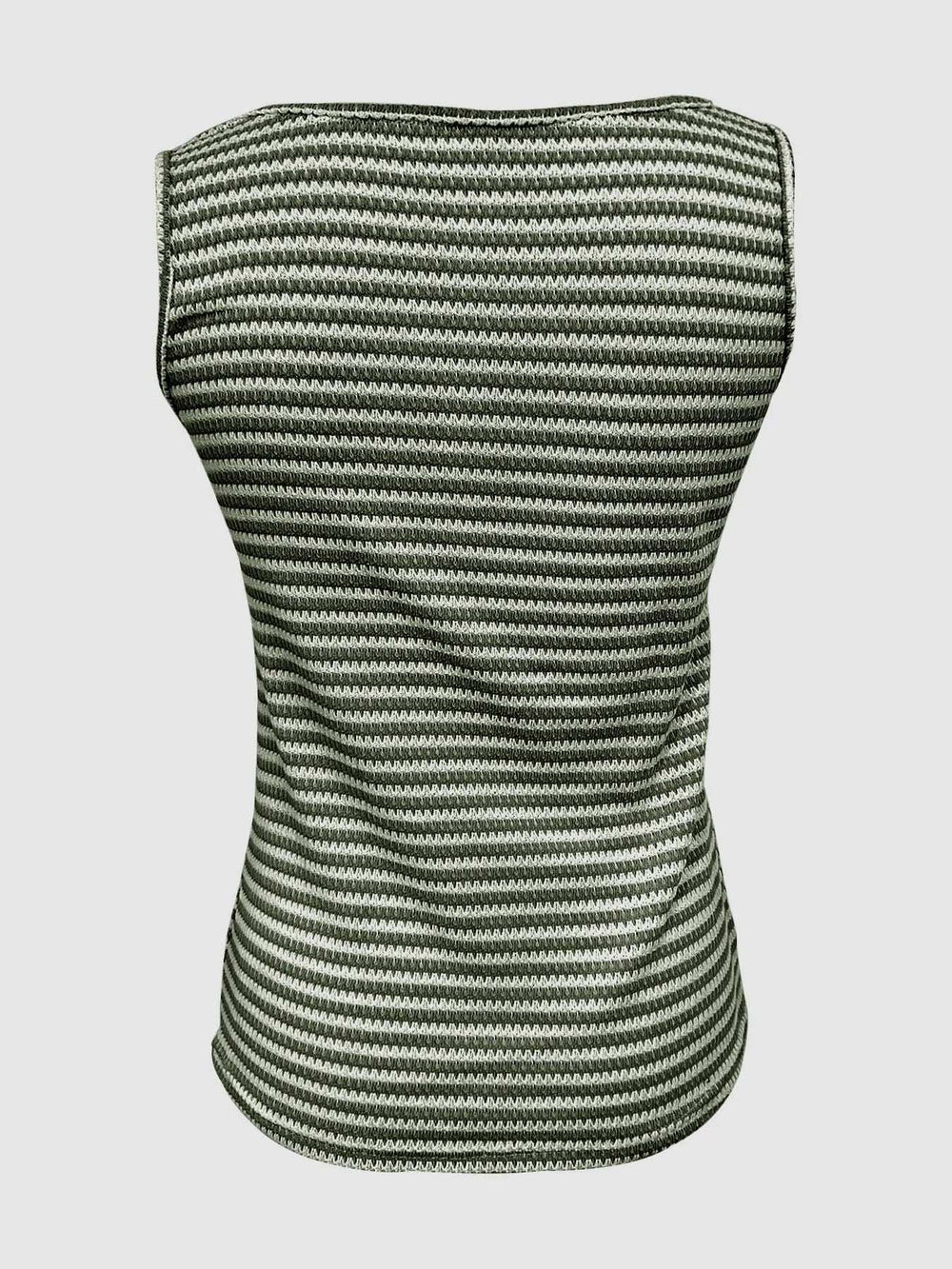 Striped Round Neck Tank Top - Trendsi - Flyclothing LLC