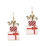 Christmas Gift Box Dangle Earrings - Trendsi - Flyclothing LLC