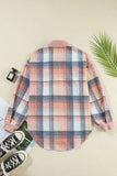 Plaid Button Up Long Sleeve Shacket - Trendsi - Flyclothing LLC