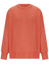 Round Neck Long Sleeve Sweater - Trendsi - Flyclothing LLC