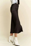 Davi & Dani High Waist Midi Skirt - Trendsi