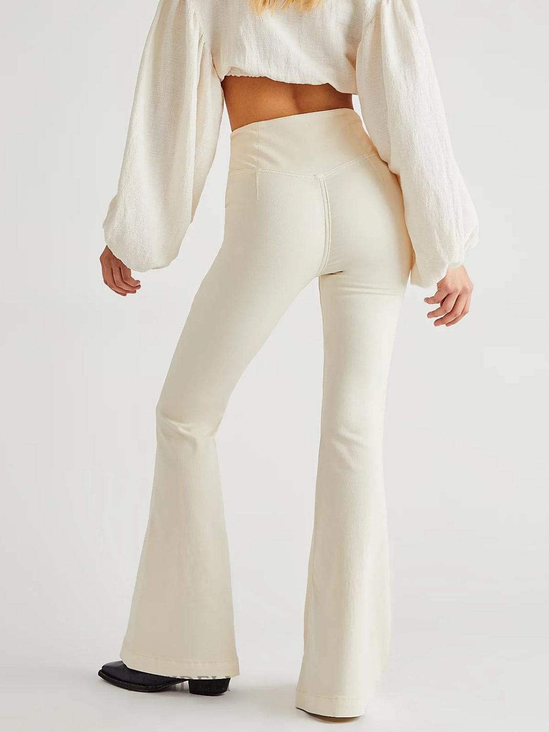 Asymmetric Waist Flare Jeans - Trendsi - Flyclothing LLC
