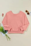 Bow Round Neck Long Sleeve Sweatshirt - Trendsi - Flyclothing LLC