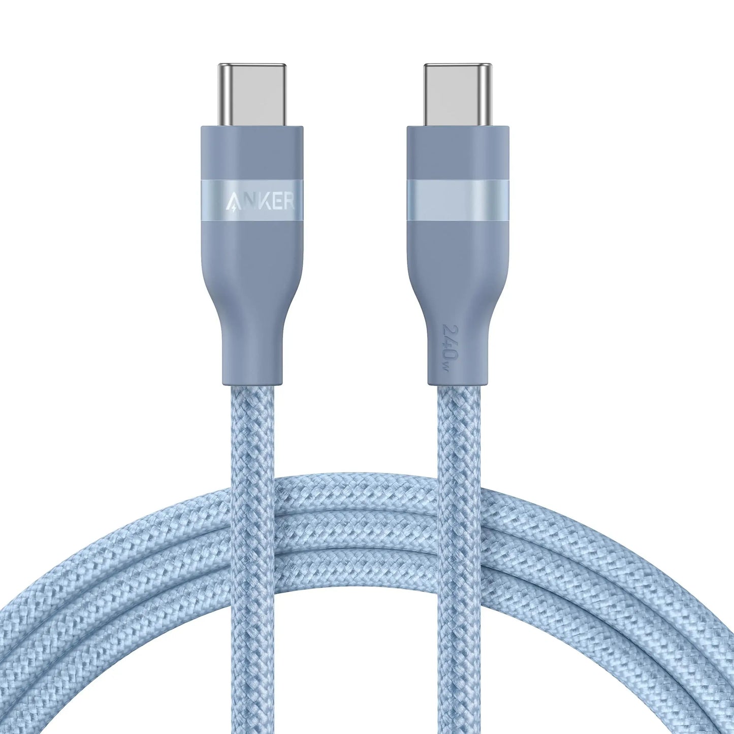 Anker USB-C to USB-C Cable (3 ft / 6 ft, 240W, Upcycled-Braided) - Anker - Flyclothing LLC