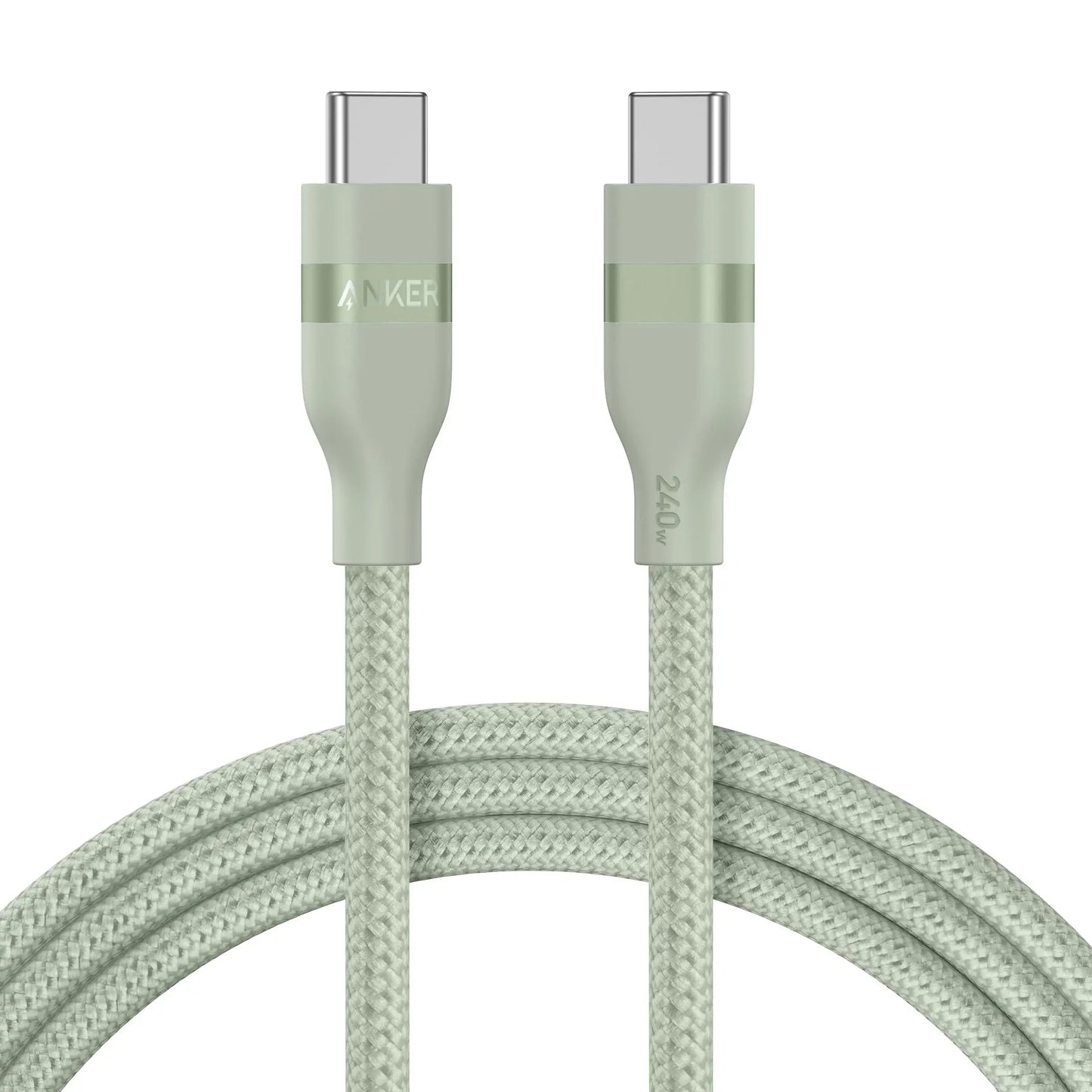 Anker USB-C to USB-C Cable (3 ft / 6 ft, 240W, Upcycled-Braided) - Anker - Flyclothing LLC