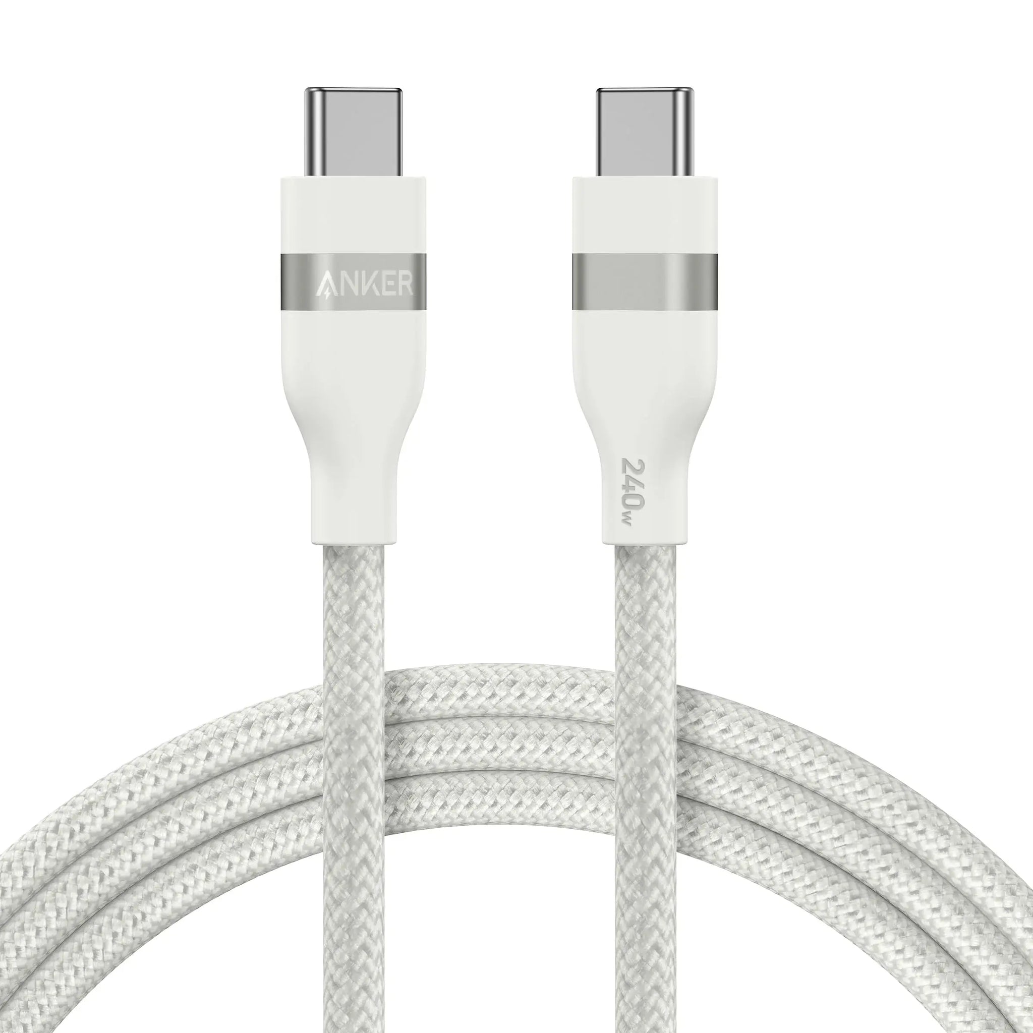 Anker USB-C to USB-C Cable (3 ft / 6 ft, 240W, Upcycled-Braided) - Anker - Flyclothing LLC