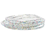 6pcs Crystal Rhinestone Stretch Layered Bracelets - Madeline Love - Flyclothing LLC