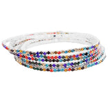 6pcs Crystal Rhinestone Stretch Layered Bracelets - Madeline Love - Flyclothing LLC